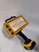 Handheld lithium baterie elektrický značkový stroj pro tvrdou ocelovou desku